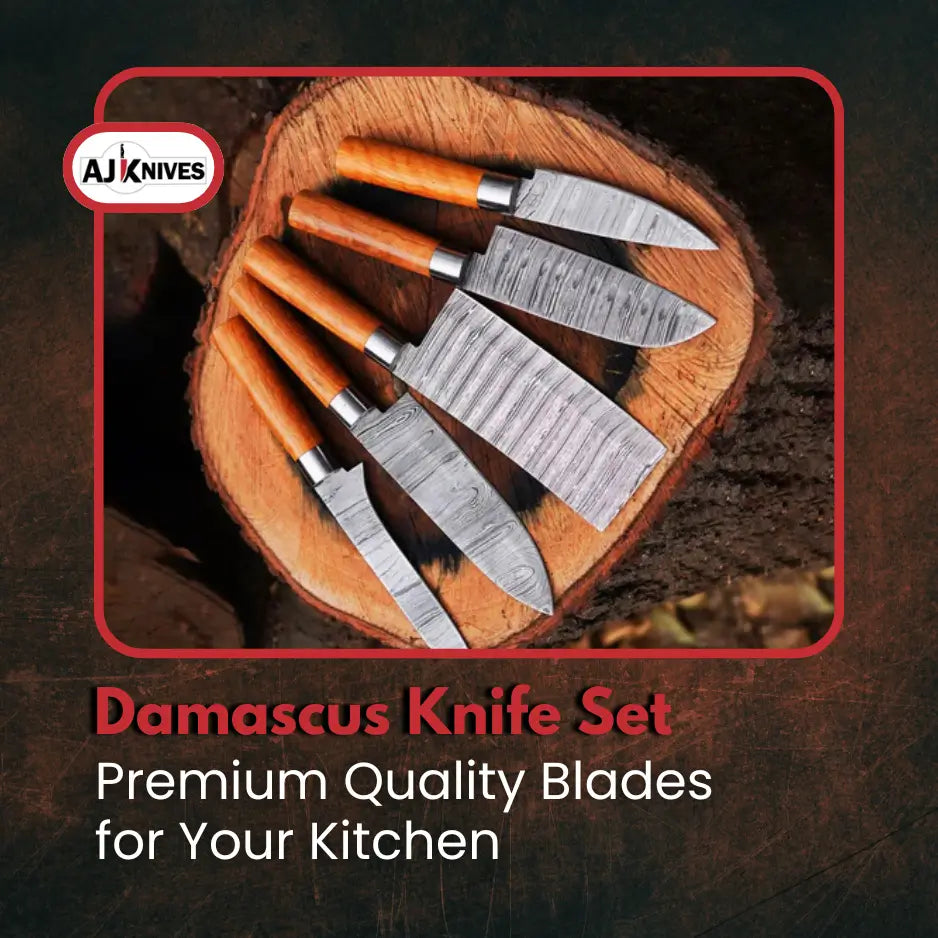 Damascus Knife Set